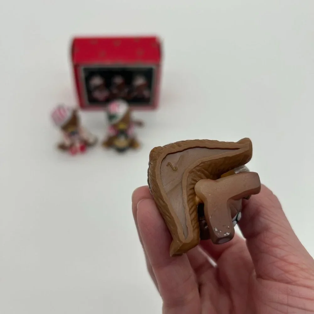 Christmas‎ Around the World Candy Cane Bear ornaments set of 3 IN BOX